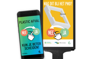 mockup van campagnebeelden PMD JA of NEE