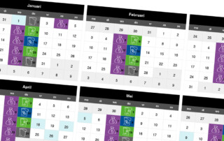 uitsnede uit de Afvalkalender van 2025