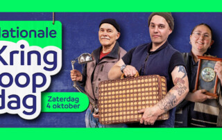 medewerkers kringloopwinkel op afbeelding Nationale Kringloopdag
