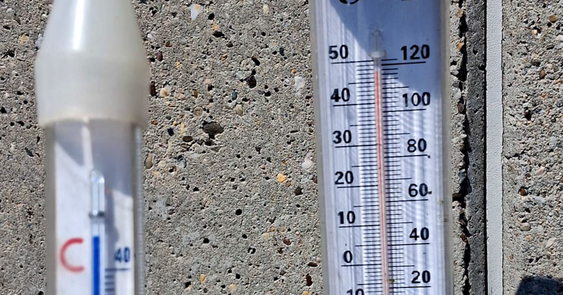 buitenthermometer met hoge temperatuur