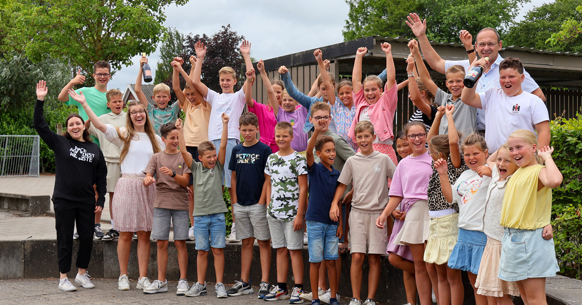 Winnende school E-waste Race GO en HW: Groen van Prinstererschool uit Klaaswaal